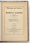 (GARVEY, MARCUS.) GARVEY, AMY JACQUES, Editor. Philosophy and Opinions of Marcus Garvey.